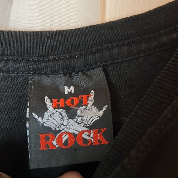 Hot Rock Skull and metal Graphic TEE Men’s Medium Front and back Print - Picture 3 of 7